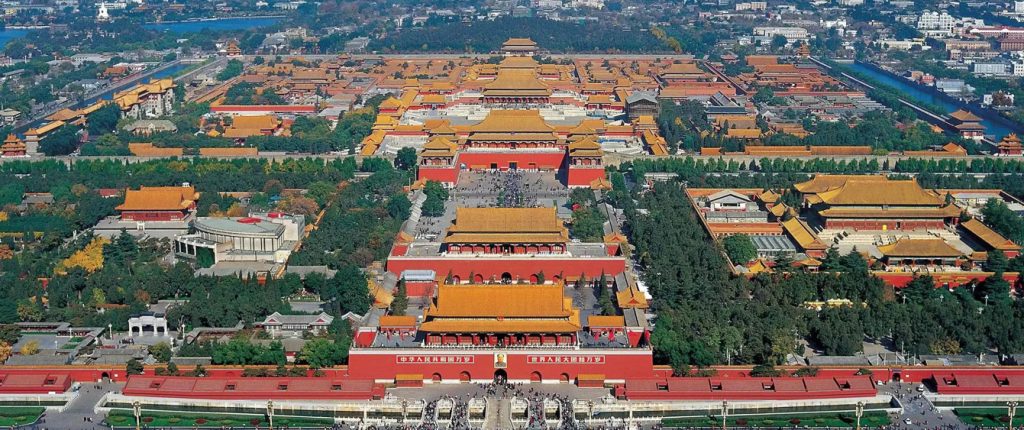 Panoramic view of the Forbidden City